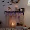 4ft. Pre-Lit Purple LED Halloween Black Gauze Drape Lights